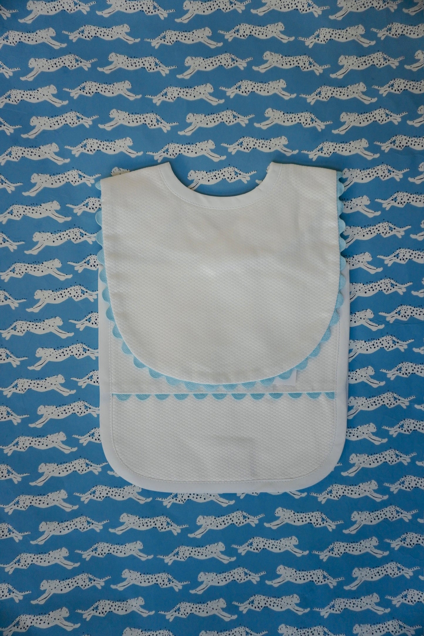 Scallop Bib & Burp Cloth Set - Custom Embroidery