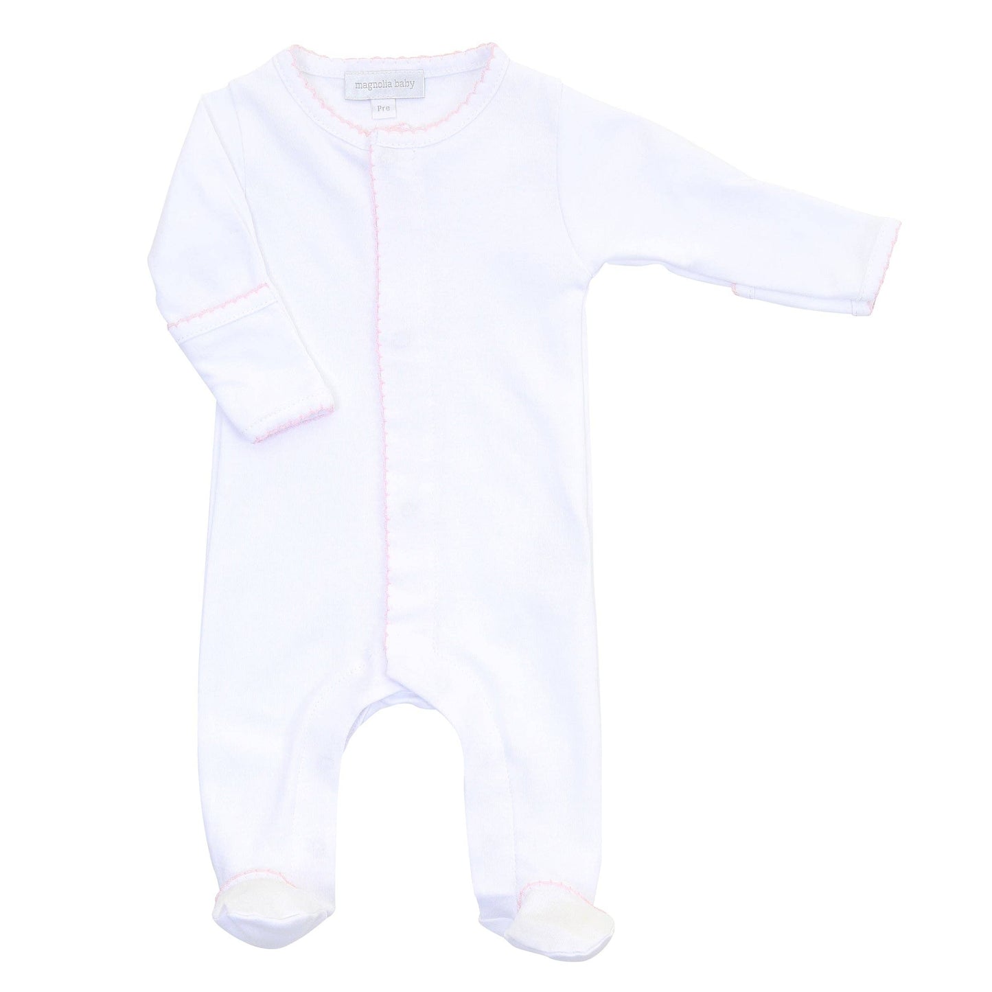 Essentials Footie - Pink Trim