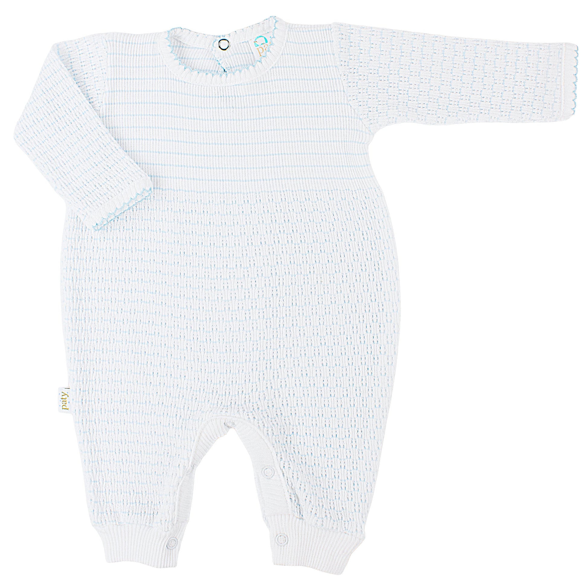 Paty Knit Pinstripe Romper