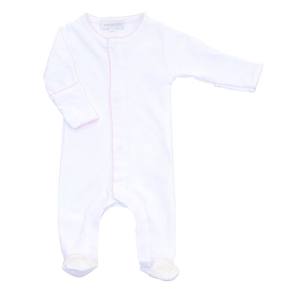 Essentials Footie - Pink Trim