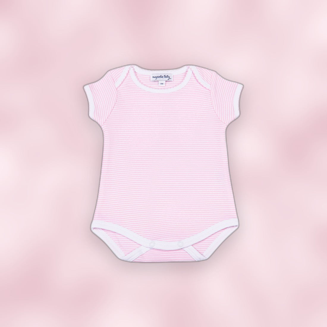 Mini Stripes Onesie - Pink