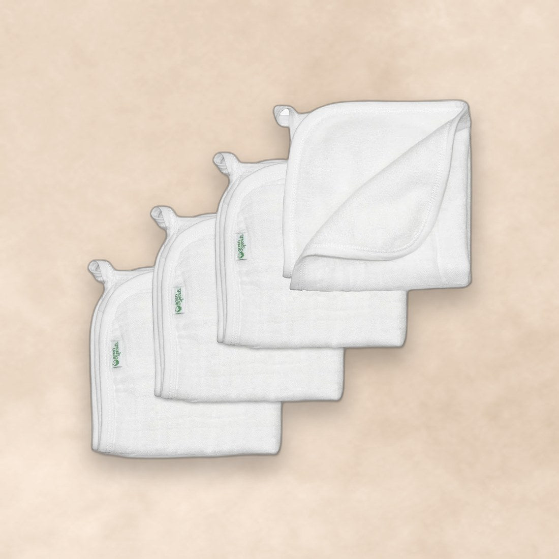 Organic Cotton Muslin Washcloth