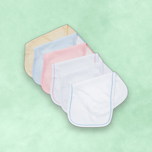 Burp Cloth - Picot Trim - Terry Cloth Backing