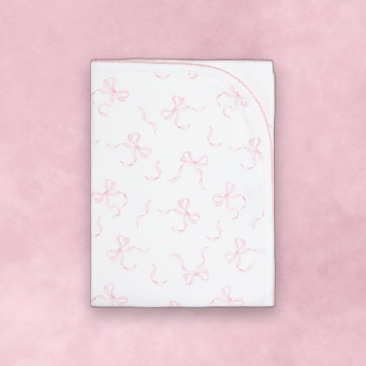 Charming Bows Print Blanket