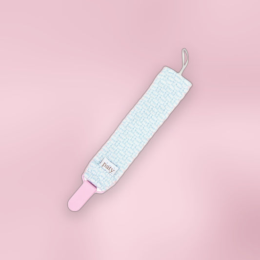 Paty Knit Solid Color Pacifier Clip